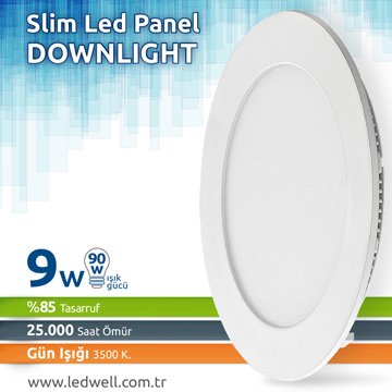 9watt-siva-alti-led-panel-downlight-gunisigi